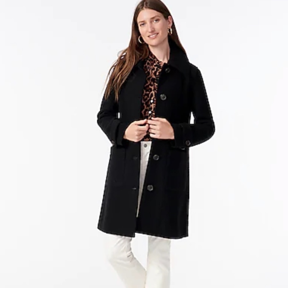 Jcrew Tall Lady Coat In Italian Boiled Wool Aq915